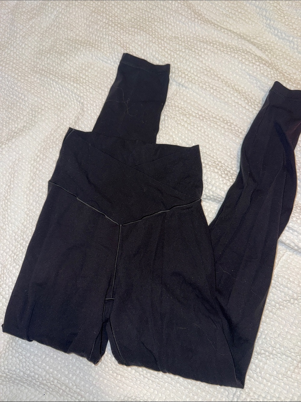 aerie black crossover leggings